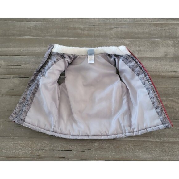 Little Lad Vest 2 Snap Pockets Size 2T Gray Faux Fur Kids - Picture 3 of 7